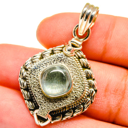 Aquamarine Pendants handcrafted by Ana Silver Co - PD15093