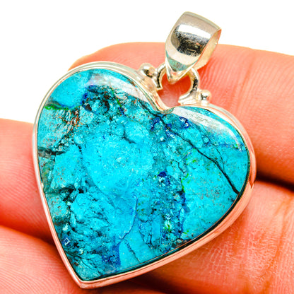 Chrysocolla Pendants handcrafted by Ana Silver Co - PD15095