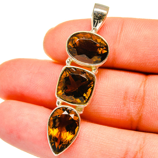 Mandarin Citrine Pendants handcrafted by Ana Silver Co - PD15100