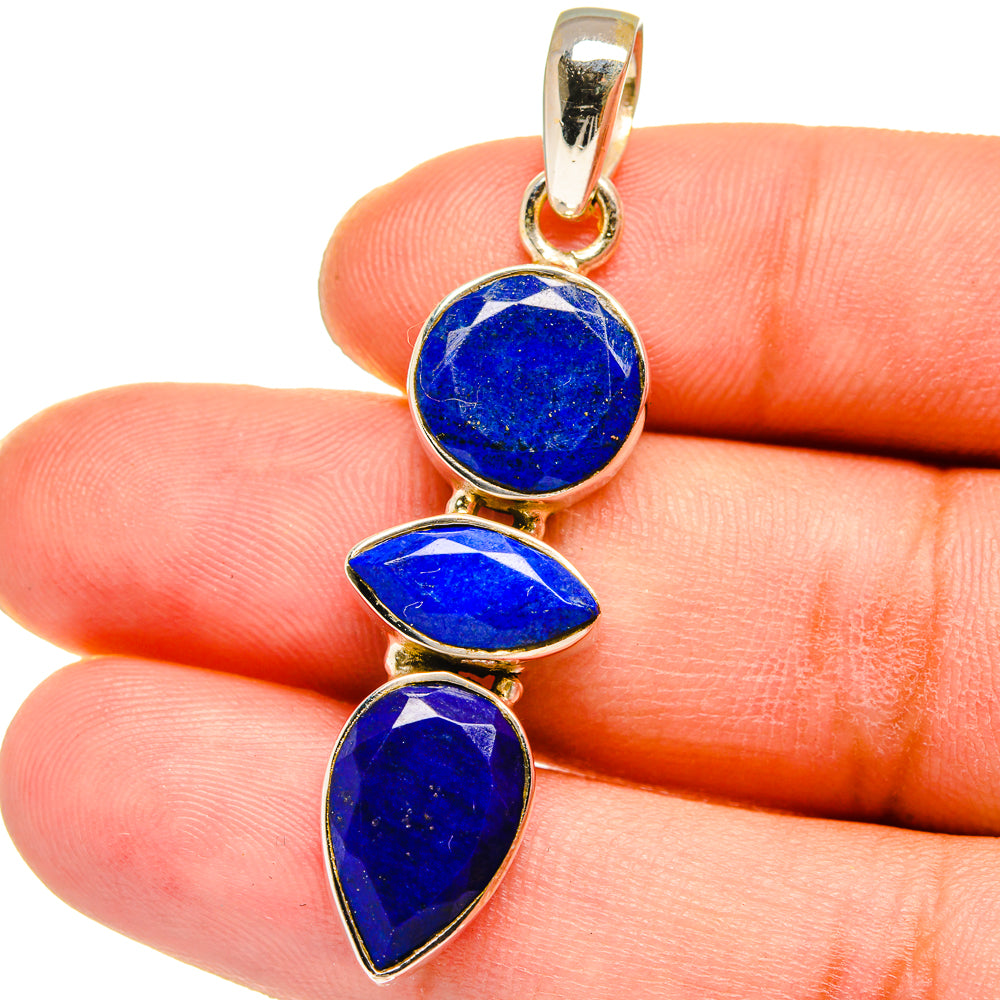Lapis Lazuli Pendants handcrafted by Ana Silver Co - PD15109