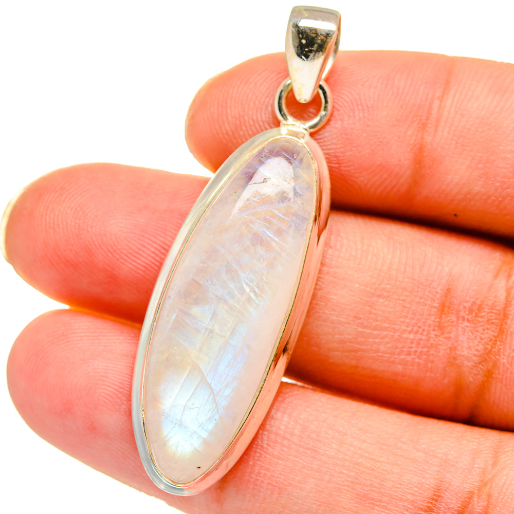 Rainbow Moonstone Pendants handcrafted by Ana Silver Co - PD15123