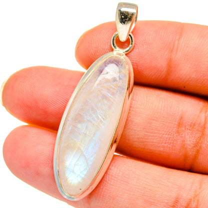 Rainbow Moonstone Pendants handcrafted by Ana Silver Co - PD15123