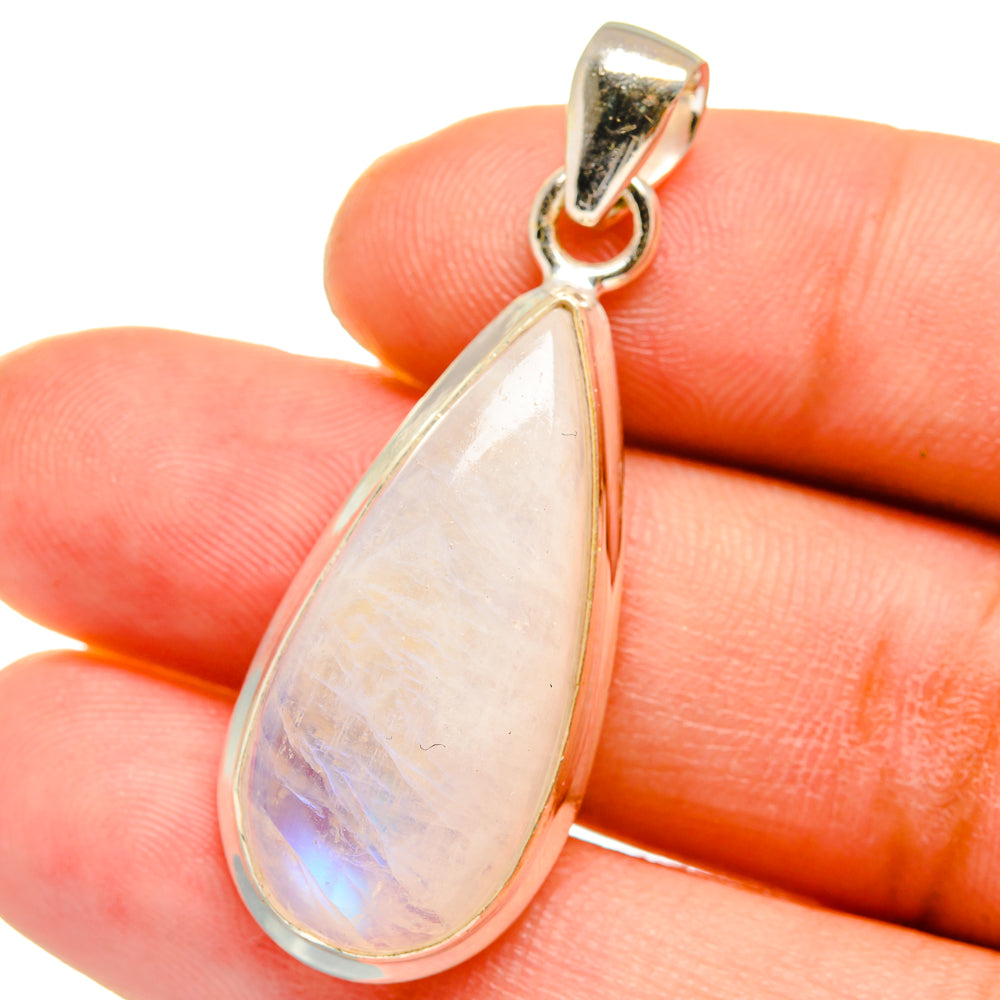 Rainbow Moonstone Pendants handcrafted by Ana Silver Co - PD15124