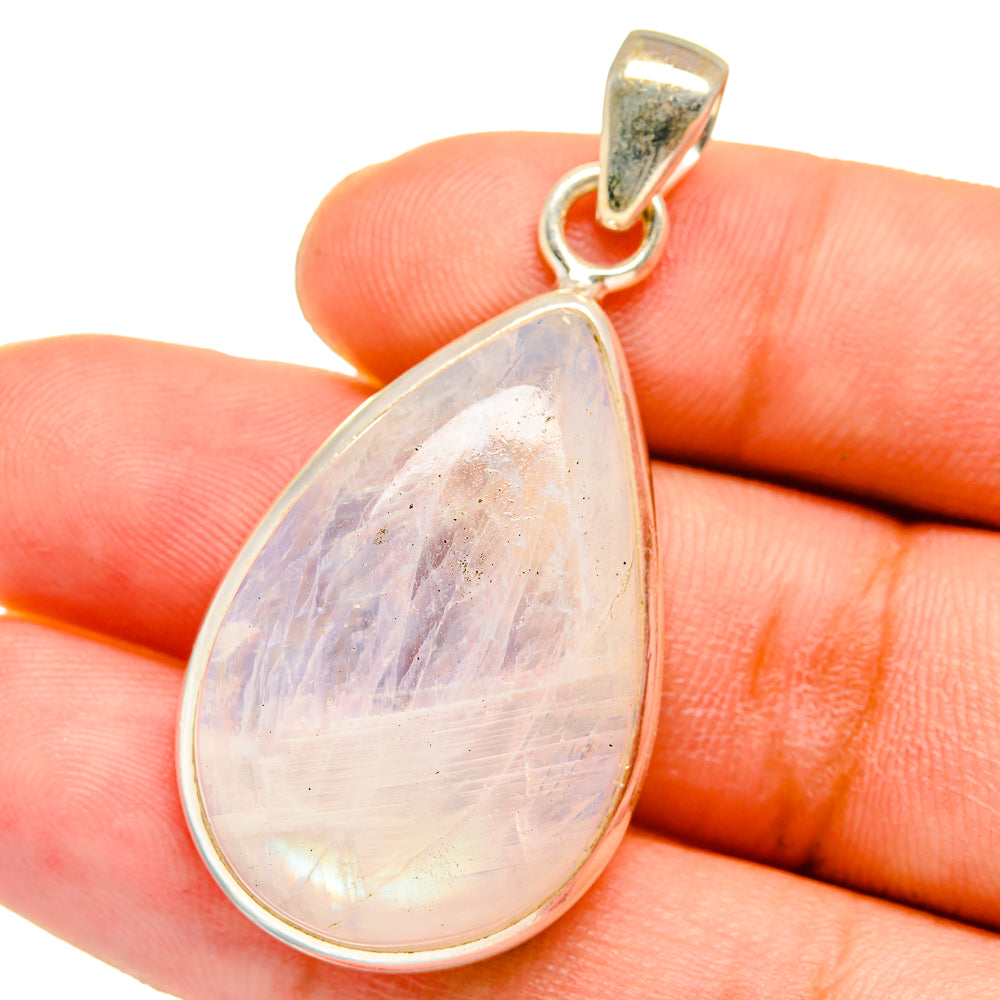 Rainbow Moonstone Pendants handcrafted by Ana Silver Co - PD15126