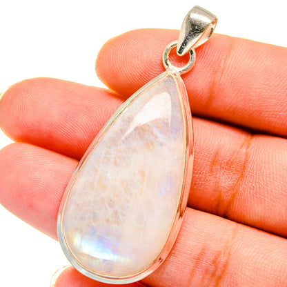 Rainbow Moonstone Pendants handcrafted by Ana Silver Co - PD15127