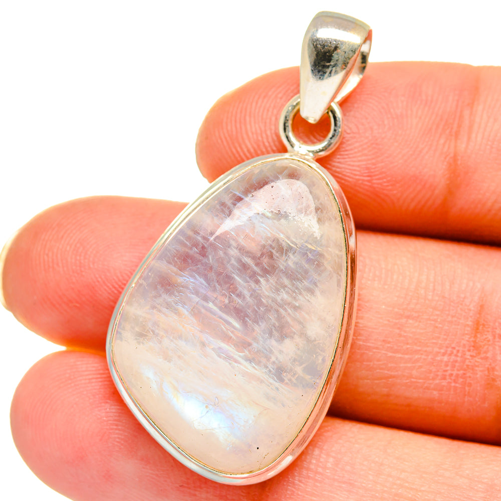 Rainbow Moonstone Pendants handcrafted by Ana Silver Co - PD15130