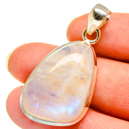 Rainbow Moonstone Pendants handcrafted by Ana Silver Co - PD15133