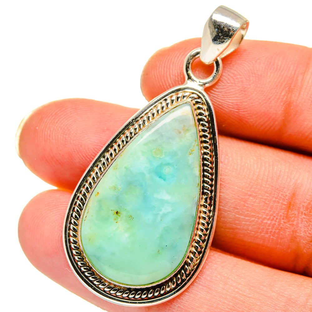 Peruvian Opal Pendants handcrafted by Ana Silver Co - PD15136