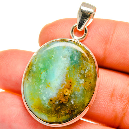Peruvian Opal Pendants handcrafted by Ana Silver Co - PD15137