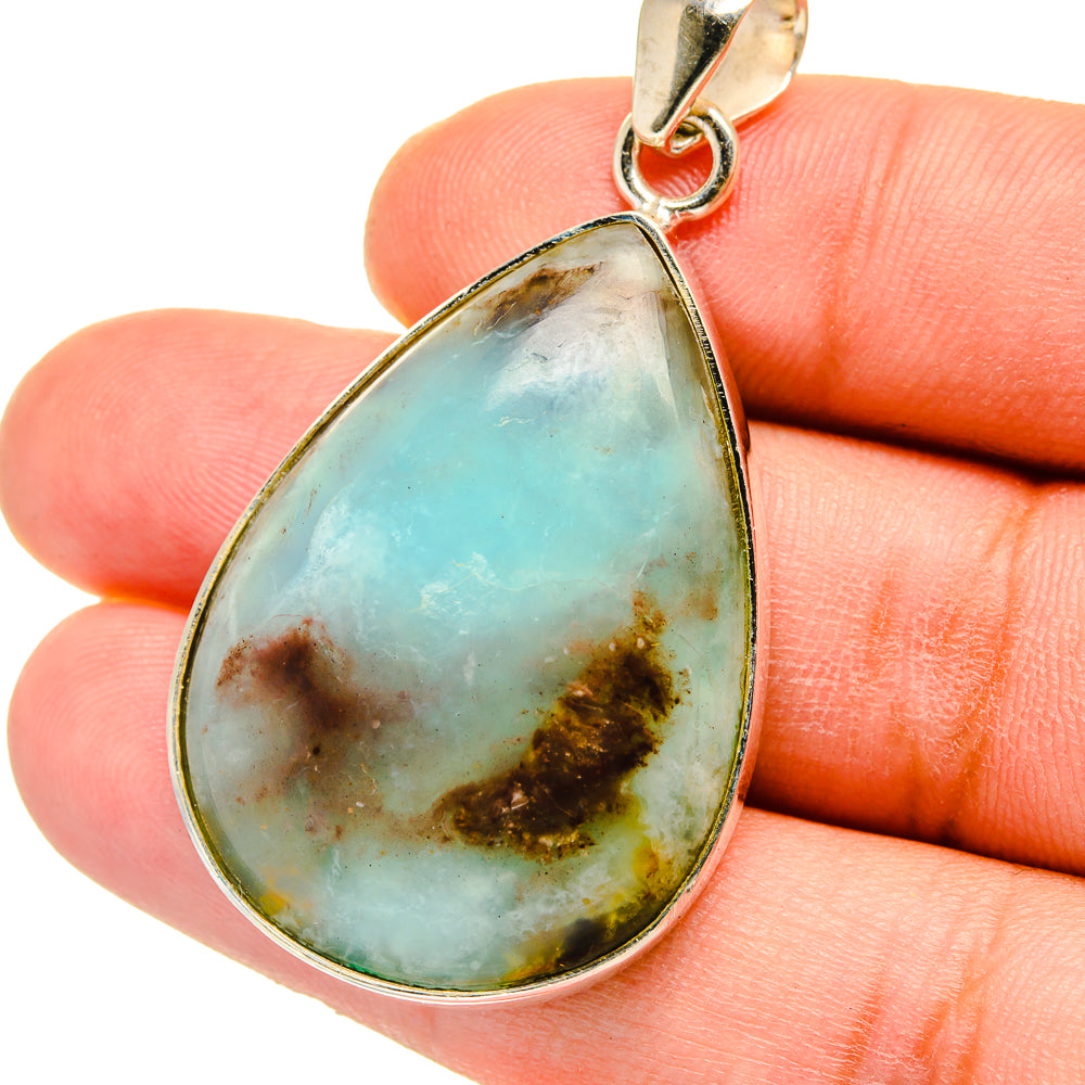 Peruvian Opal Pendants handcrafted by Ana Silver Co - PD15142