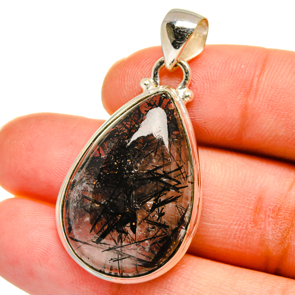 Tourmalinated Quartz Pendants handcrafted by Ana Silver Co - PD15144