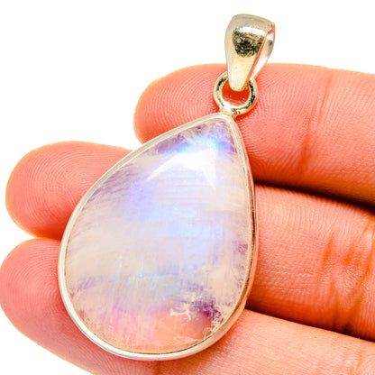 Rainbow Moonstone Pendants handcrafted by Ana Silver Co - PD15152