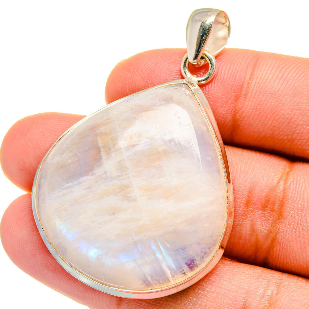 Rainbow Moonstone Pendants handcrafted by Ana Silver Co - PD15156