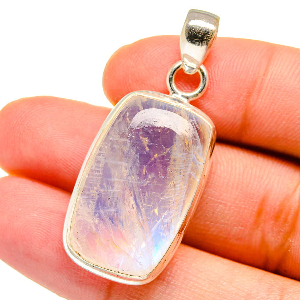 Rainbow Moonstone Pendants handcrafted by Ana Silver Co - PD15161