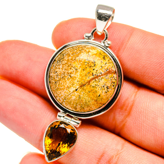 Picture Jasper Pendants handcrafted by Ana Silver Co - PD15183