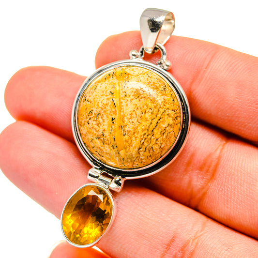 Picture Jasper Pendants handcrafted by Ana Silver Co - PD15184