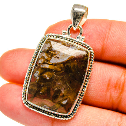 Turkish Tube Agate Pendants handcrafted by Ana Silver Co - PD15203