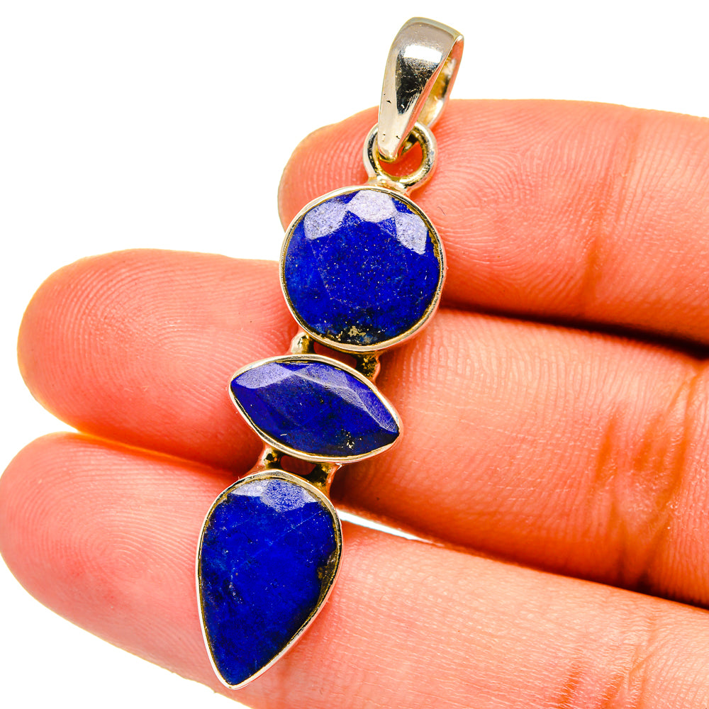 Lapis Lazuli Pendants handcrafted by Ana Silver Co - PD15214