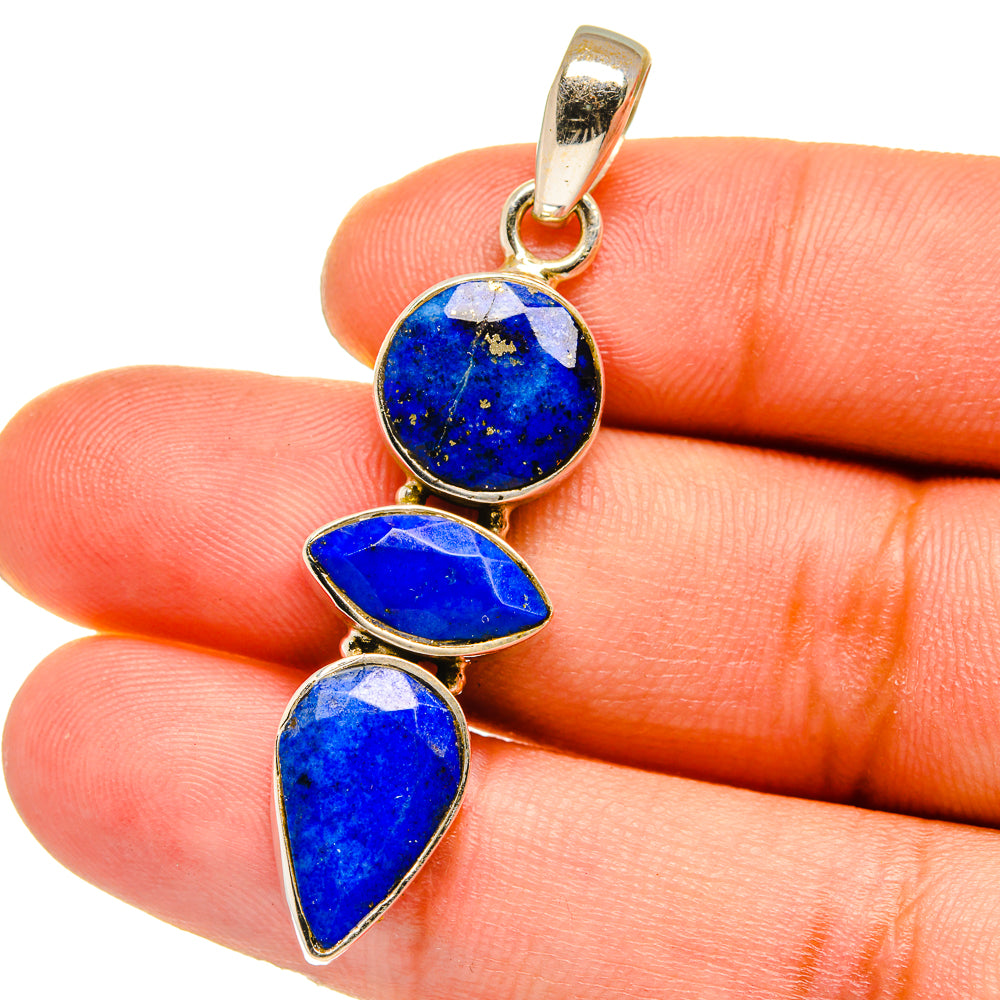 Lapis Lazuli Pendants handcrafted by Ana Silver Co - PD15215