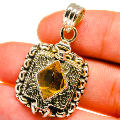 Citrine Pendants handcrafted by Ana Silver Co - PD15218