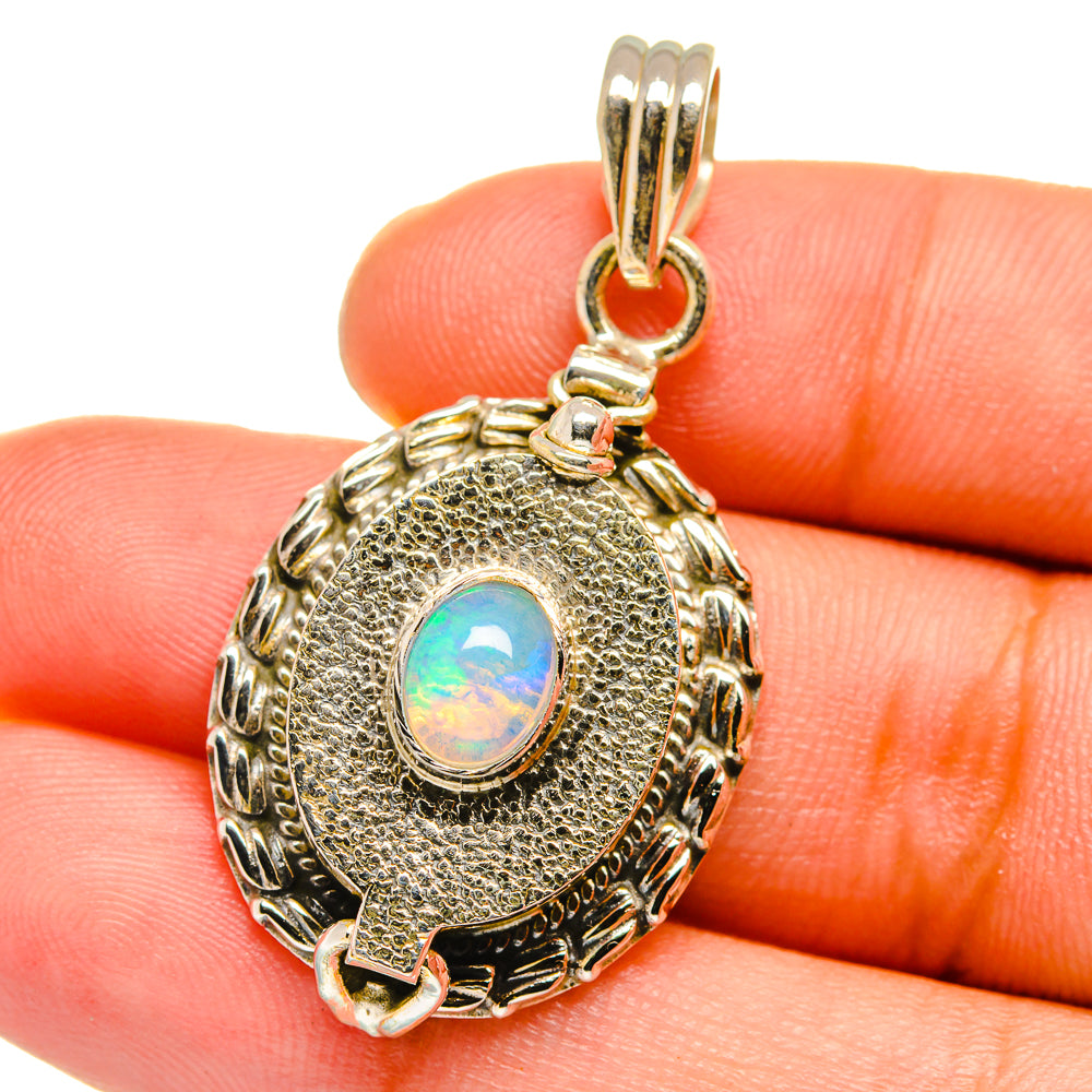 Ethiopian Opal Pendants handcrafted by Ana Silver Co - PD15220