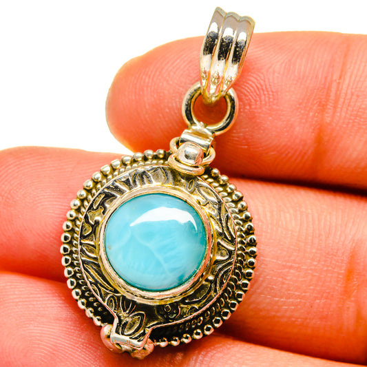 Larimar Pendants handcrafted by Ana Silver Co - PD15226