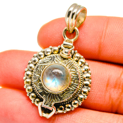 Rainbow Moonstone Pendants handcrafted by Ana Silver Co - PD15227