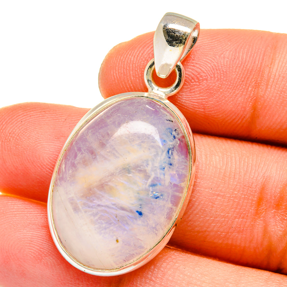 Rainbow Moonstone Pendants handcrafted by Ana Silver Co - PD15232