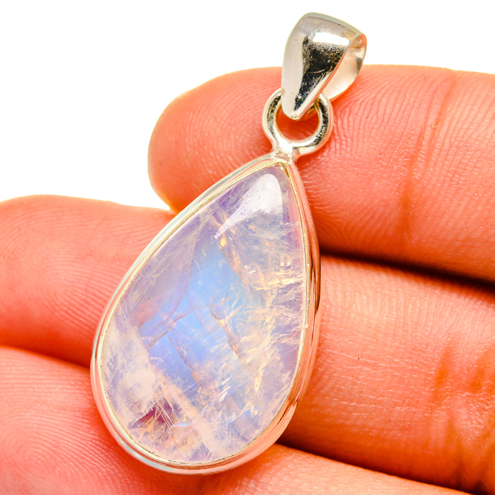 Rainbow Moonstone Pendants handcrafted by Ana Silver Co - PD15234