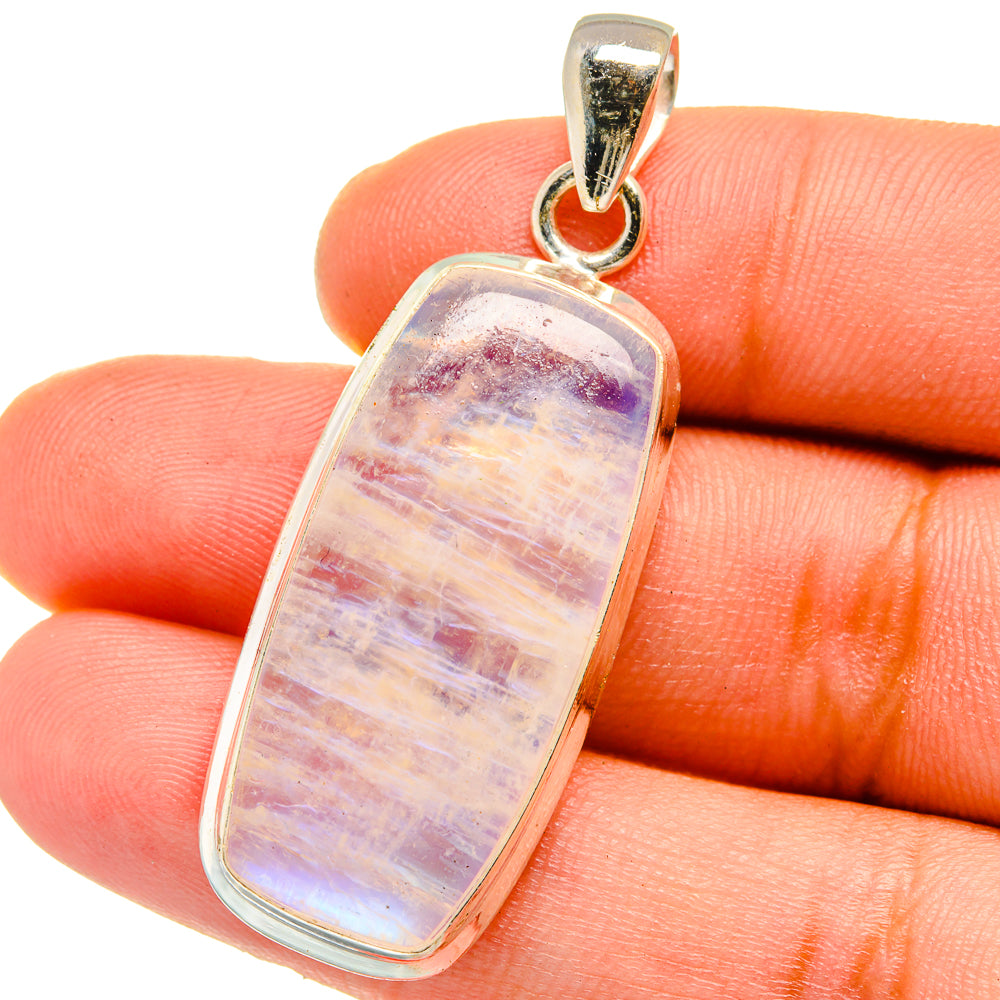 Rainbow Moonstone Pendants handcrafted by Ana Silver Co - PD15236