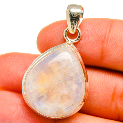 Rainbow Moonstone Pendants handcrafted by Ana Silver Co - PD15237