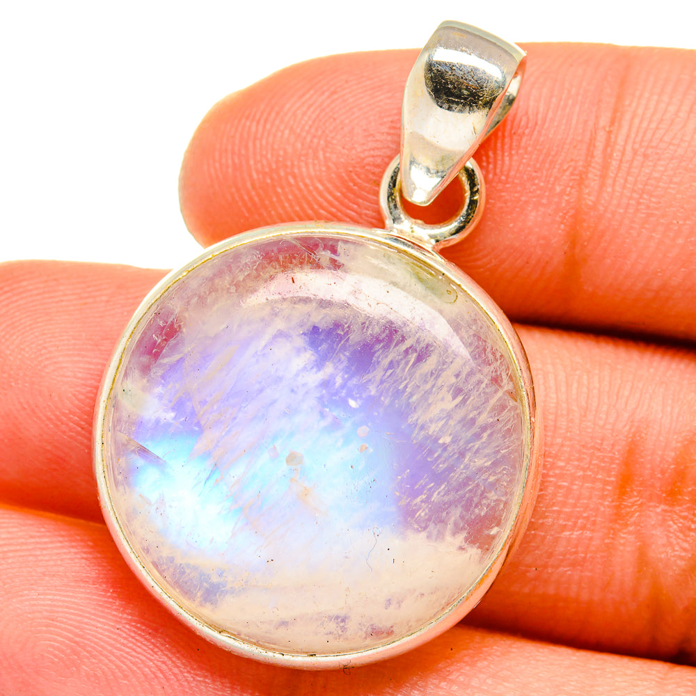 Rainbow Moonstone Pendants handcrafted by Ana Silver Co - PD15240