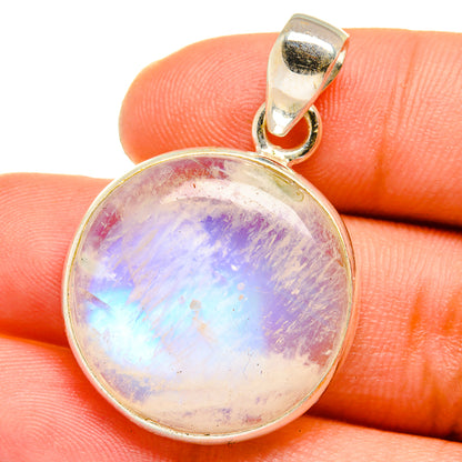 Rainbow Moonstone Pendants handcrafted by Ana Silver Co - PD15240