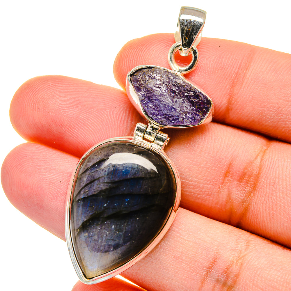 Labradorite Pendants handcrafted by Ana Silver Co - PD15282