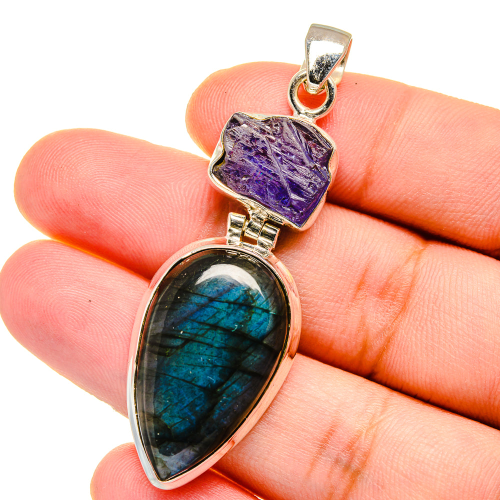 Labradorite Pendants handcrafted by Ana Silver Co - PD15284