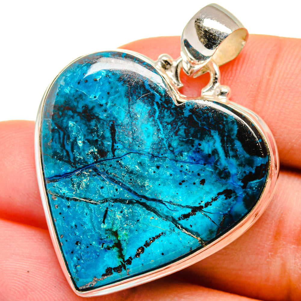 Chrysocolla Pendants handcrafted by Ana Silver Co - PD15287