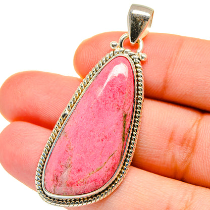 Rhodonite Pendants handcrafted by Ana Silver Co - PD15293