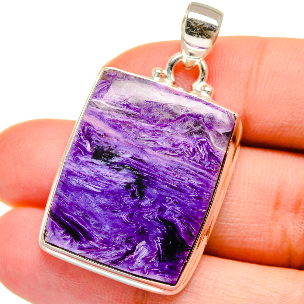 Charoite Pendants handcrafted by Ana Silver Co - PD15294