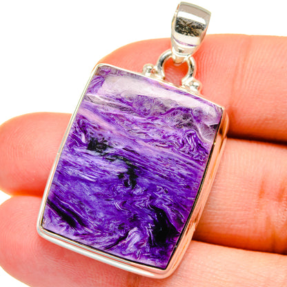 Charoite Pendants handcrafted by Ana Silver Co - PD15294