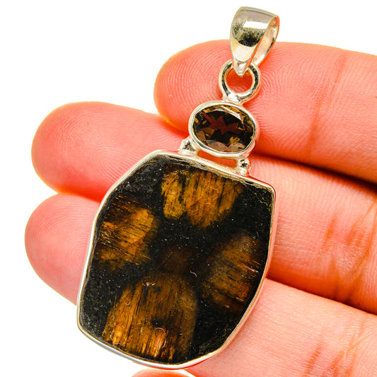 Chiastolite Pendants handcrafted by Ana Silver Co - PD15301