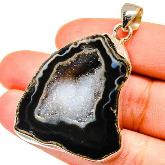 Coconut Geode Slice Pendants handcrafted by Ana Silver Co - PD15317