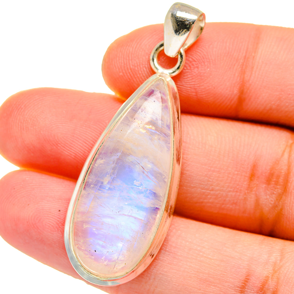 Rainbow Moonstone Pendants handcrafted by Ana Silver Co - PD15322