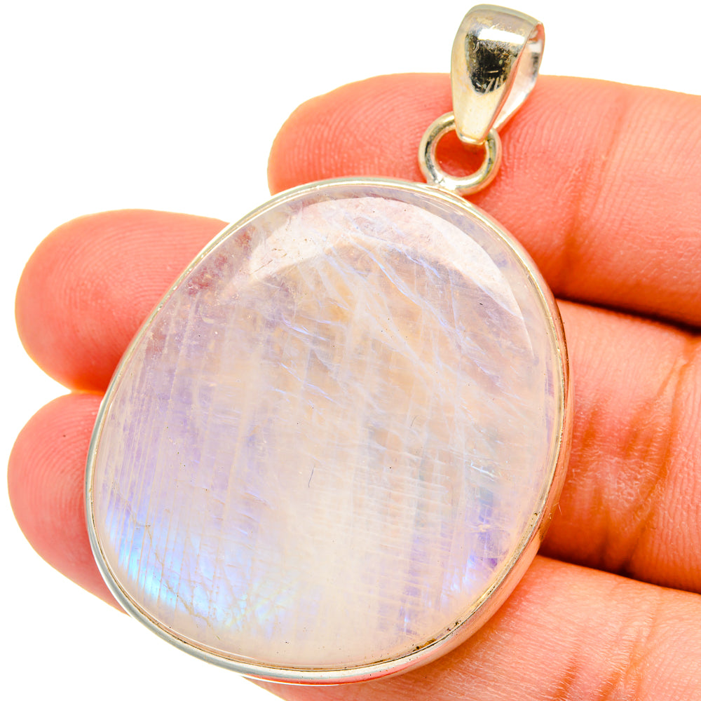 Rainbow Moonstone Pendants handcrafted by Ana Silver Co - PD15323