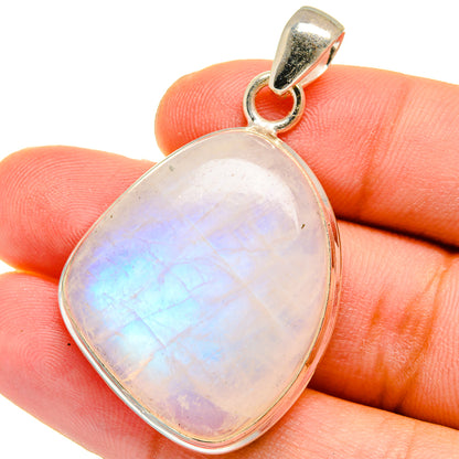 Rainbow Moonstone Pendants handcrafted by Ana Silver Co - PD15325