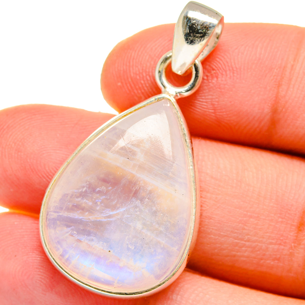 Rainbow Moonstone Pendants handcrafted by Ana Silver Co - PD15327