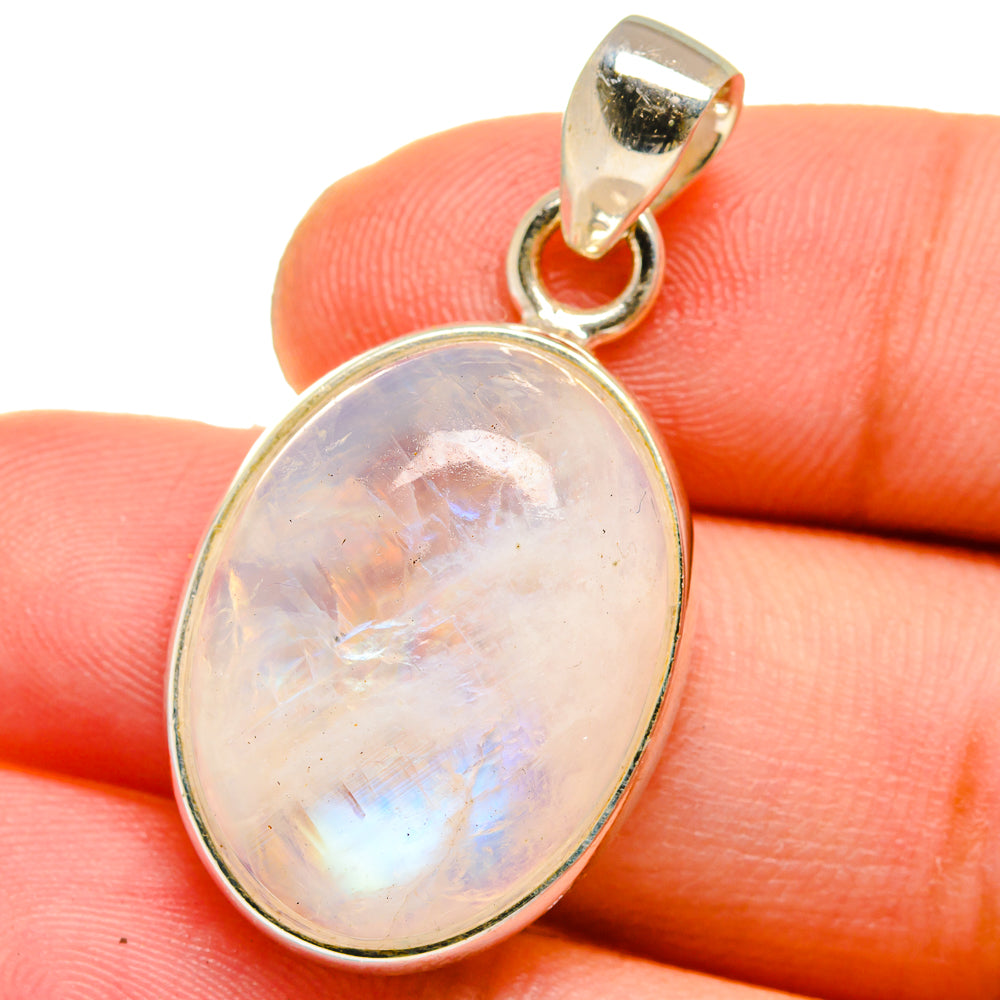 Rainbow Moonstone Pendants handcrafted by Ana Silver Co - PD15328