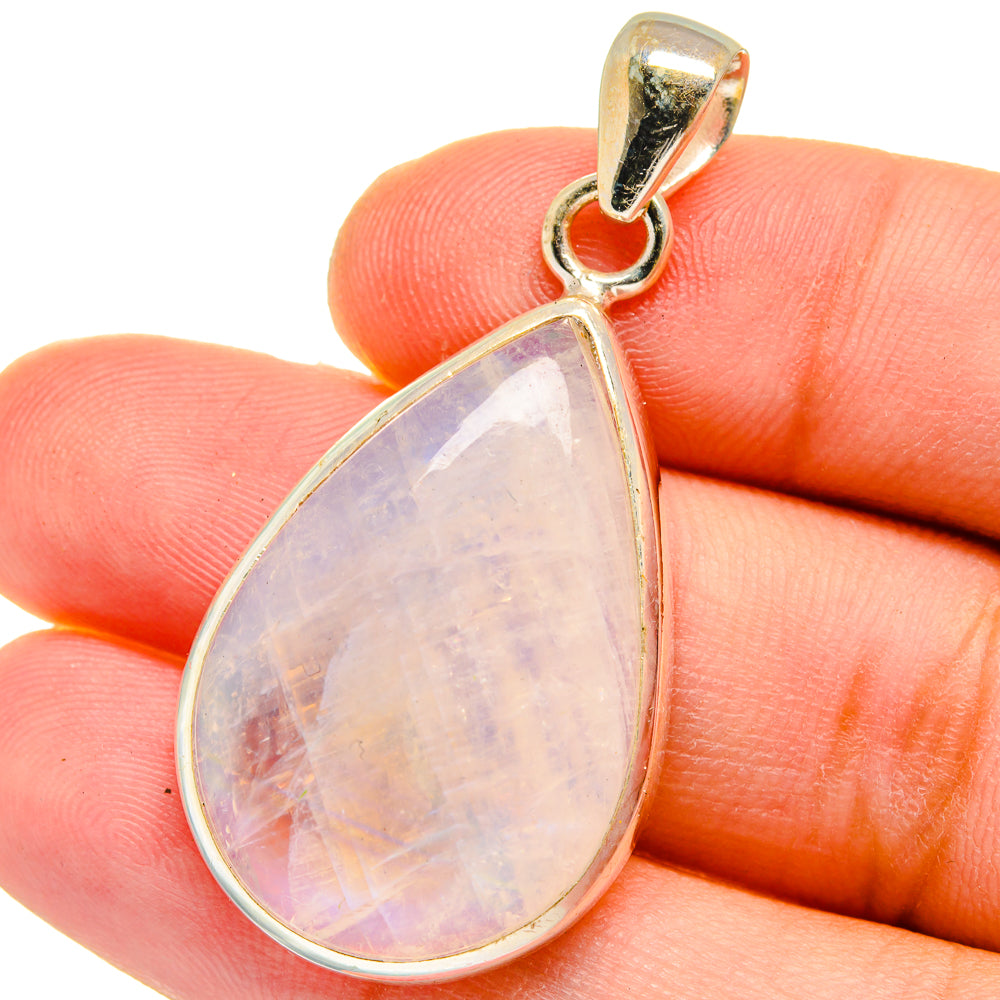 Rainbow Moonstone Pendants handcrafted by Ana Silver Co - PD15332