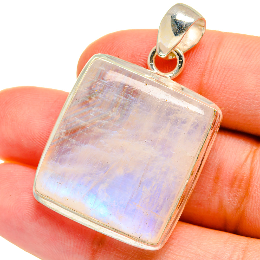 Rainbow Moonstone Pendants handcrafted by Ana Silver Co - PD15333