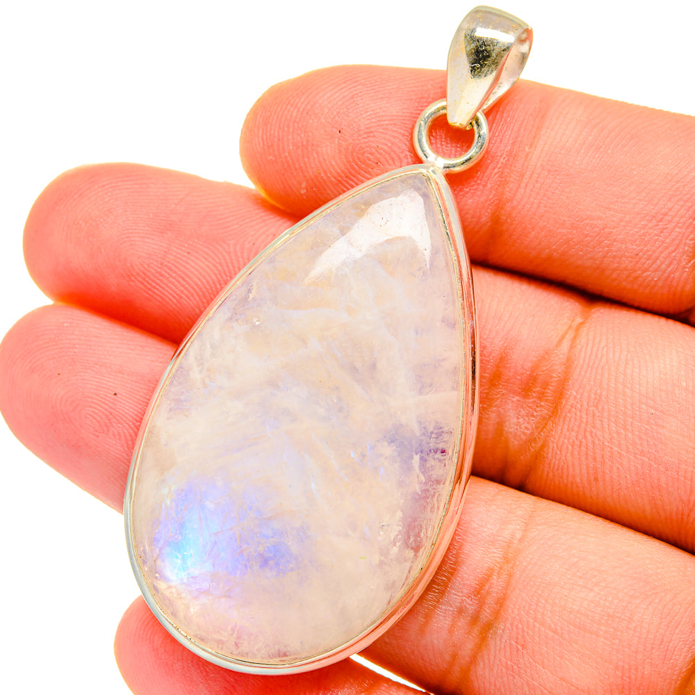 Rainbow Moonstone Pendants handcrafted by Ana Silver Co - PD15335
