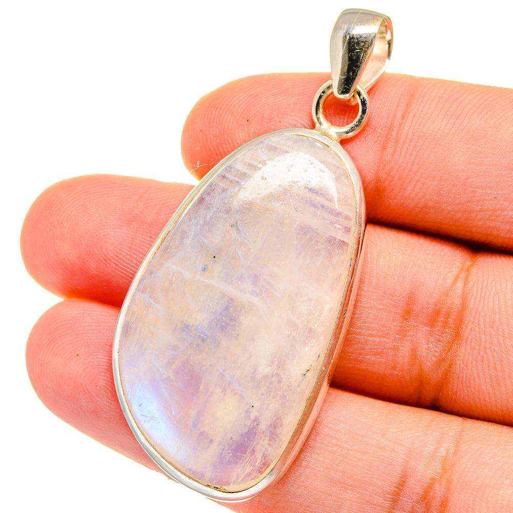 Rainbow Moonstone Pendants handcrafted by Ana Silver Co - PD15338
